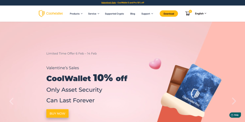 Il crypto hardware wallet CoolWallet