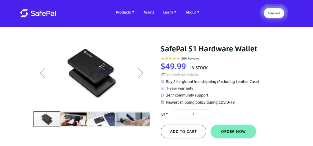 SafePal S1 uno dei migliori hardware wallet